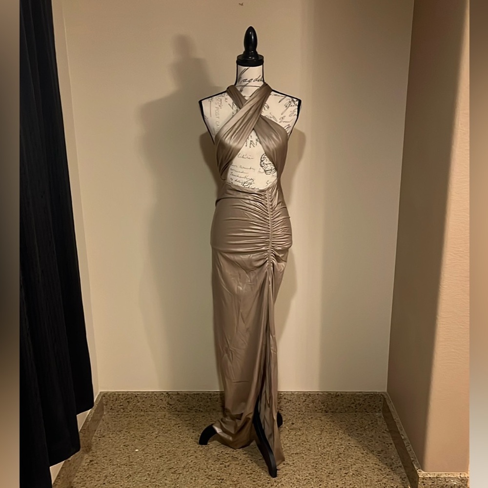 Full Length Halter Dress